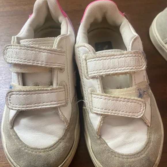 Two pairs girls Veja shoes size 10