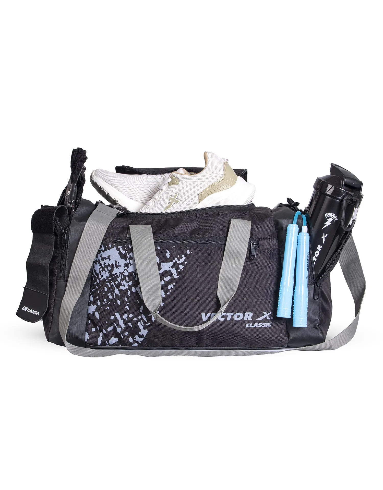 VECTOR X Classic Sports Backpack II Gym Bag II Shoulder bag II Duffel Bag II Sports Bag(Black) 24 L