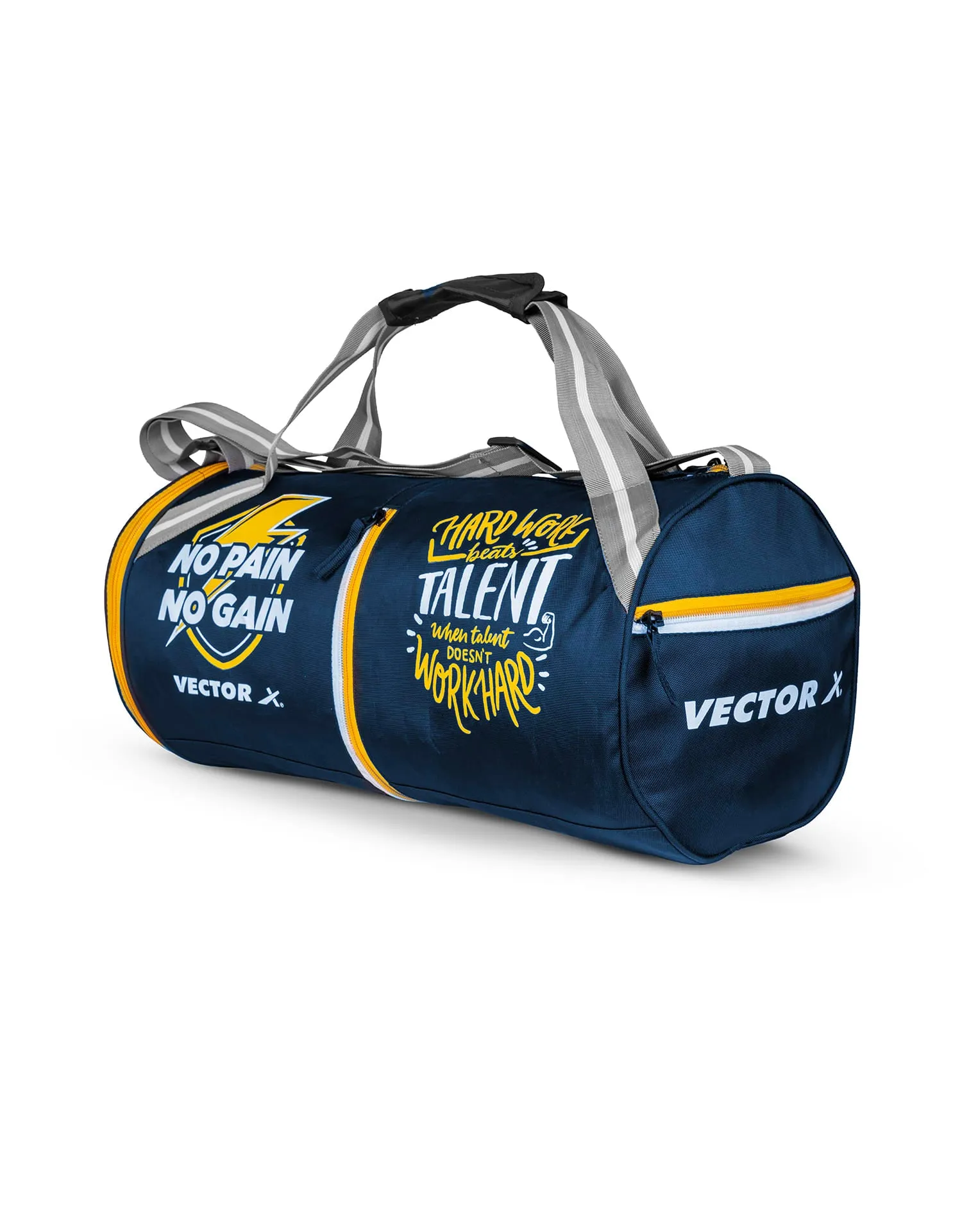 VECTOR X No Pain Gym Duffel 22 L Sports Bag for Men and Women Polyester (Blue) 26 L