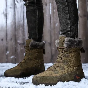 Warm And Fleece Cotton Shoes Snow Boots Winter Anti-Slip