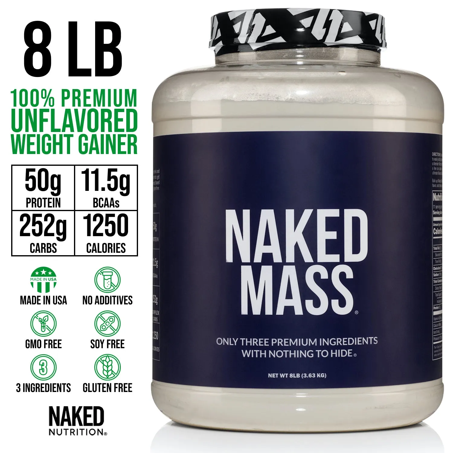 Weight Gainer Protein Supplement | Naked Mass