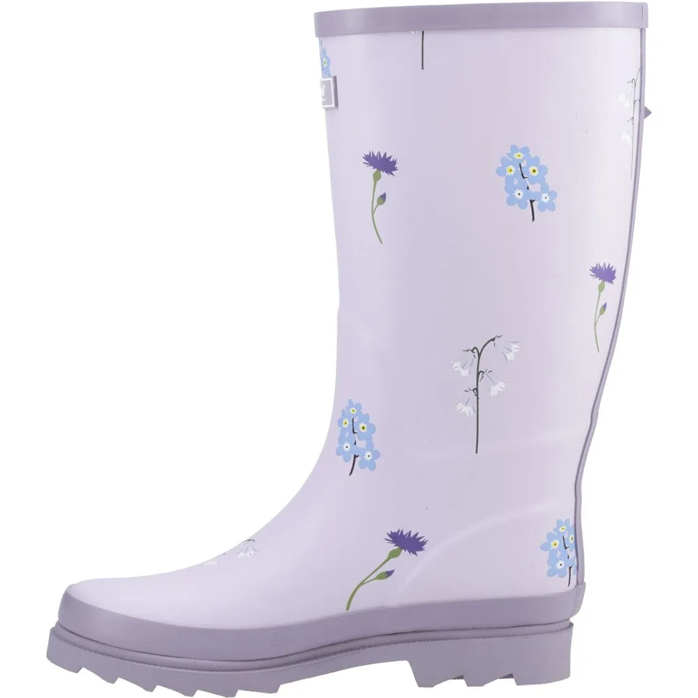 Wildflower Tall Wellingtons Lilac