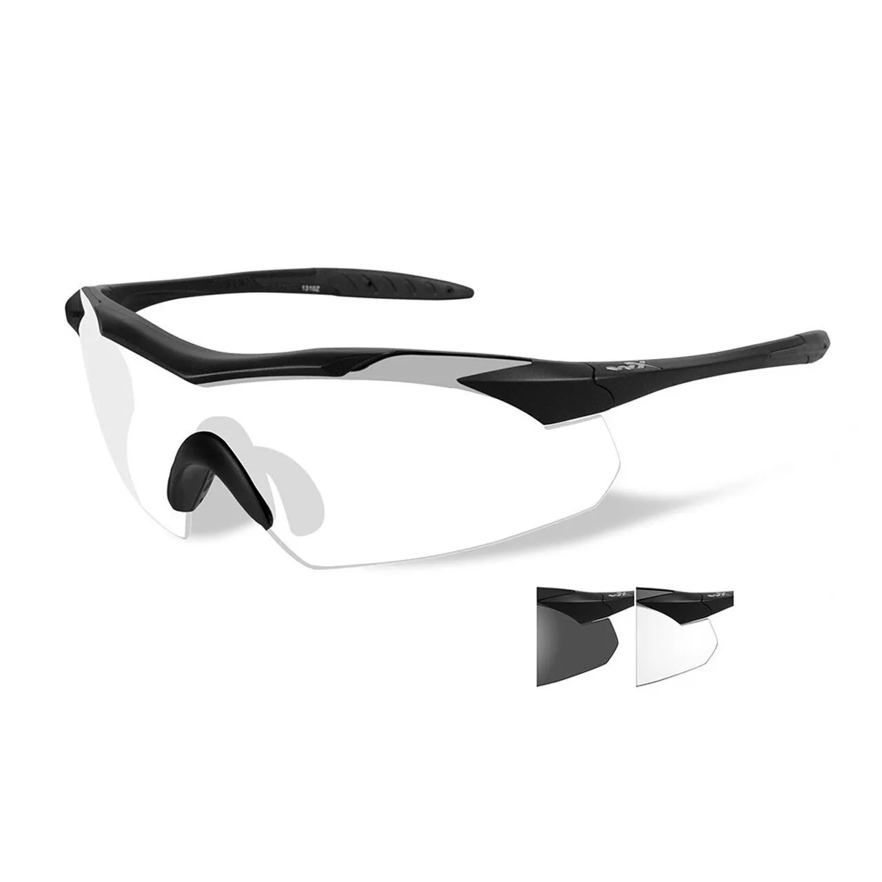 Wiley X Vapor Eyeshield Two Lens Matte Black Frame