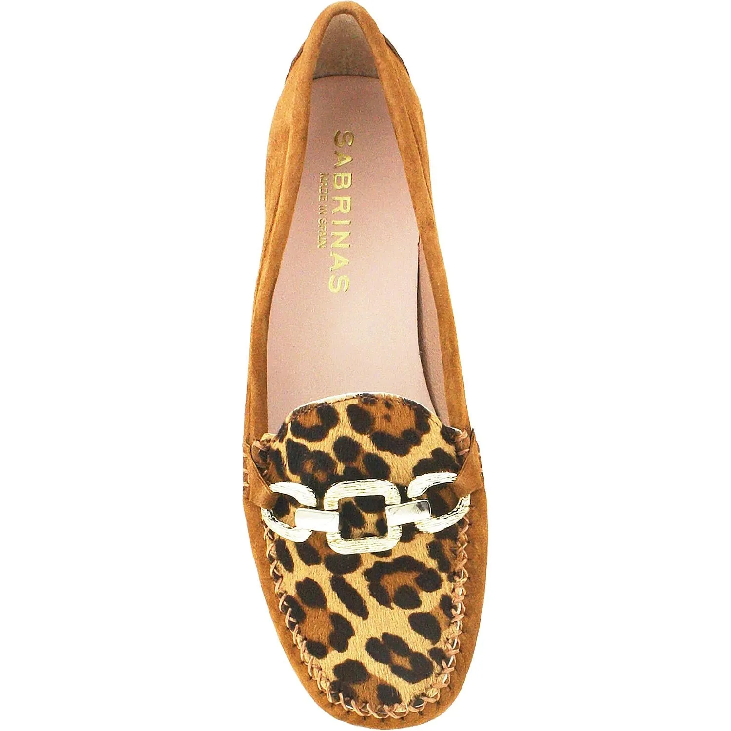 Women's Sabrinas Moon 89012 Brown/Leopard Suede