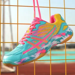 Women's Volleyball Shoes with Non-slip Sport Shoes Wear Casual Shoes Sneakers Men Soft Lightweight Badminton Shoes Tennis Shoes